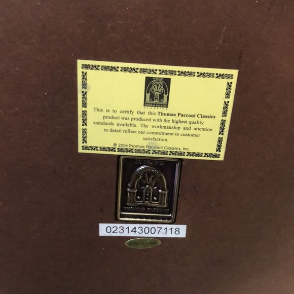 Thomas Pacconi 2004 - 17" x9.25” Mercury Glass Santa 30 year anniversary piece - Picture 5 of 5